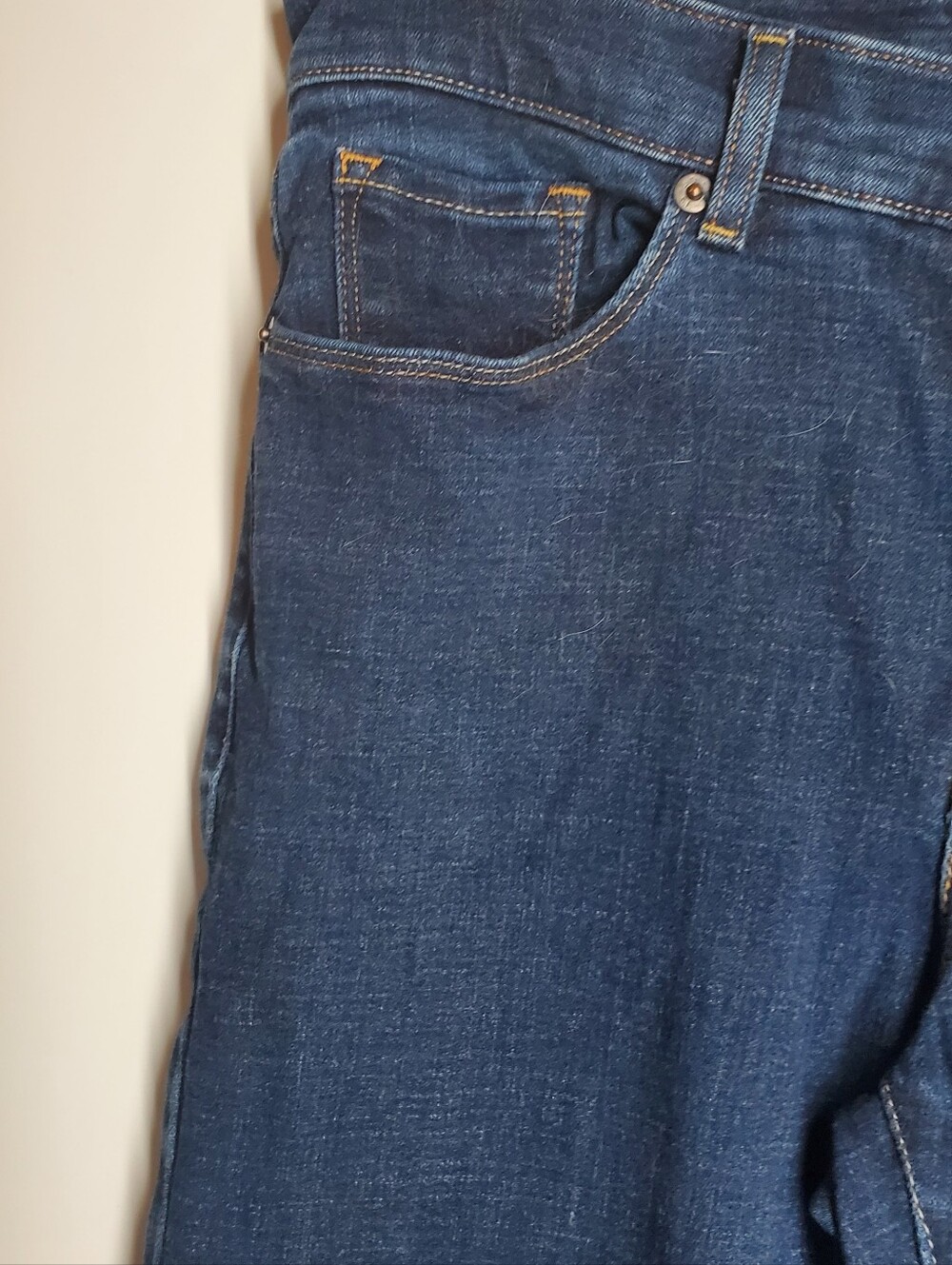 Levi's Dark Blue Straight-Leg Women's Jeans - Picture 2 of 7